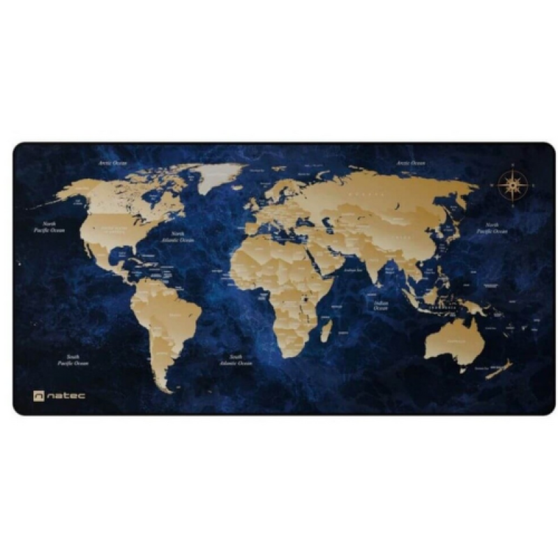 FURY Mousepad Gaming Natec World Deep XL, 800 x 400 mm, Albastru, NPO-2243