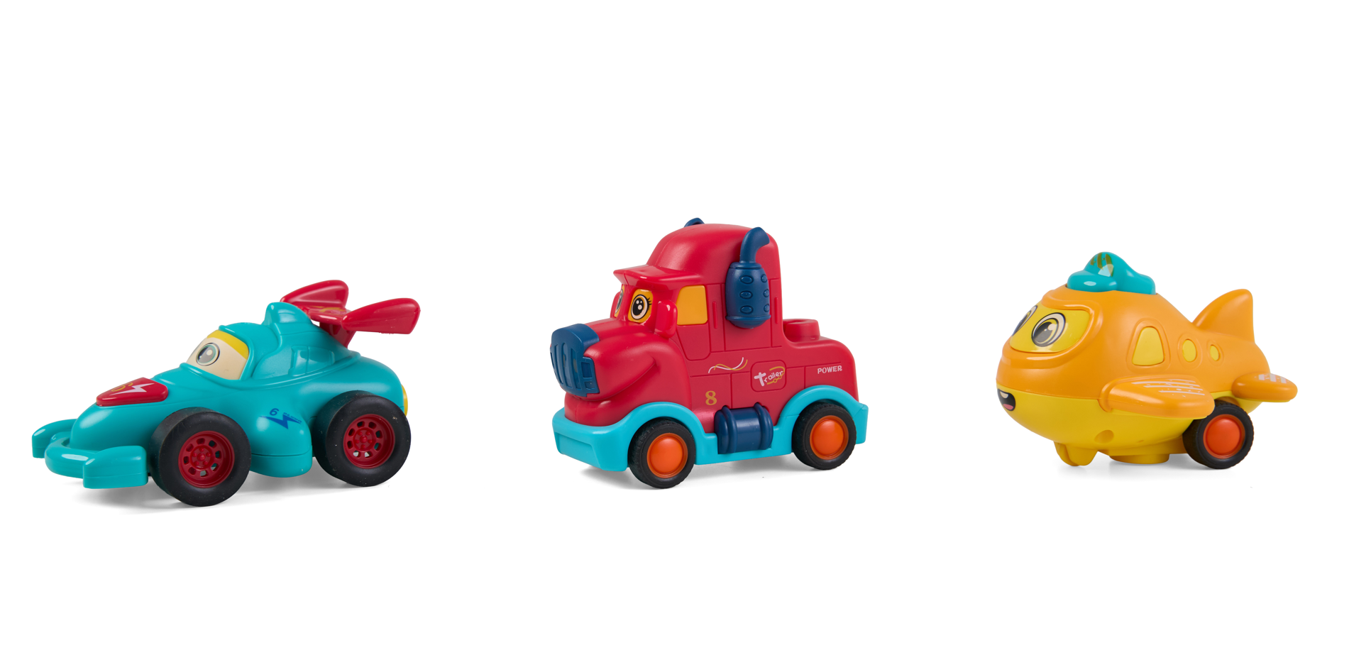 MomKi SET 3 VEHICULE ACTIONATE PRIN INERTIE, DIVERSE MODELE SI CULORI, MOMKI899-17E - imagine 2