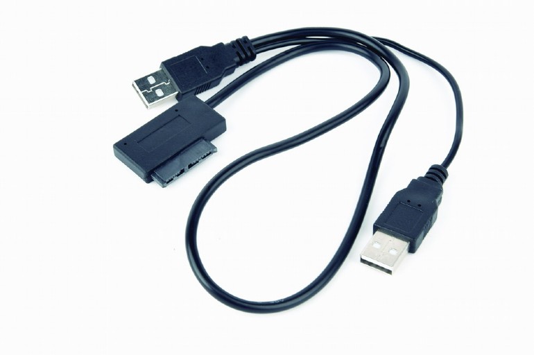 Gembird CABLU USB adaptor, USB 2.0 (T) la slim S-ATA (T), 50cm, pt. SSD, DVD, cu USB, A-USATA-01
