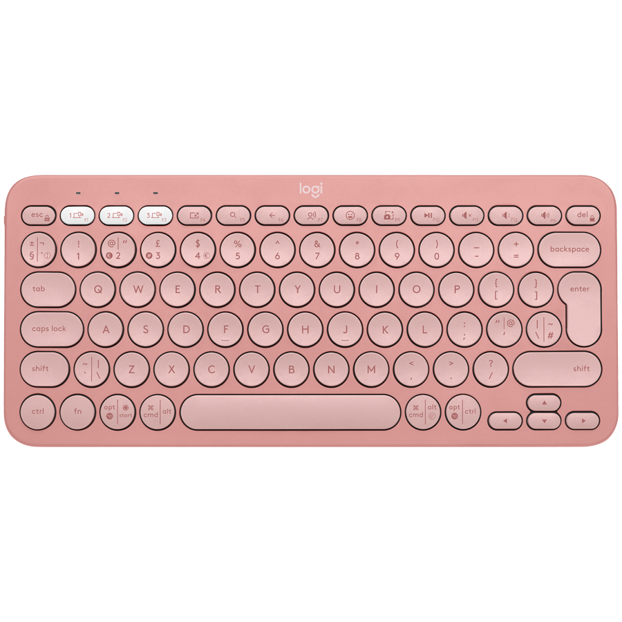 Logitech Pebble Keys 2 K380s - TONAL ROSE - (US) INTL - BT - N/A - INTNL-973 - UNIVERSAL, 920-011853