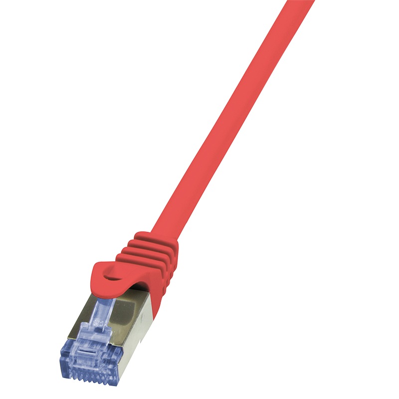 Logilink PATCH CORD S/FTP Cat6a, LSZH, cupru, 7.5 m, rosu, AWG26, dublu ecranat, CQ3084S