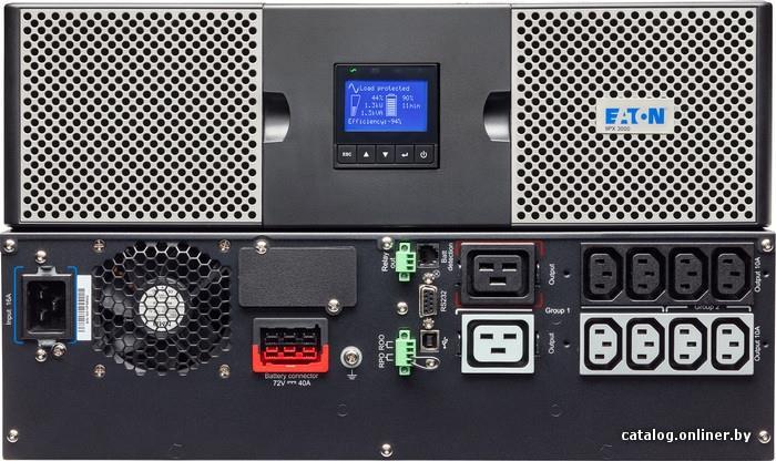 Eaton UPS, Online, Tower/rack, 3000 W, fara AVR, IEC x 8, display LCD, back-up 11 - 20, 9PX3000IRT3U