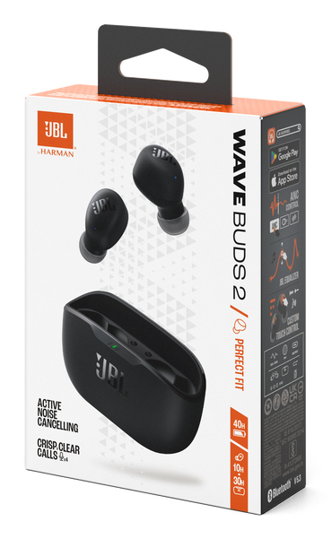 JBL Wave Buds 2, 10 ore, Bluetooth 5.3, Negru, JBLWBUDS2BLK - imagine 10