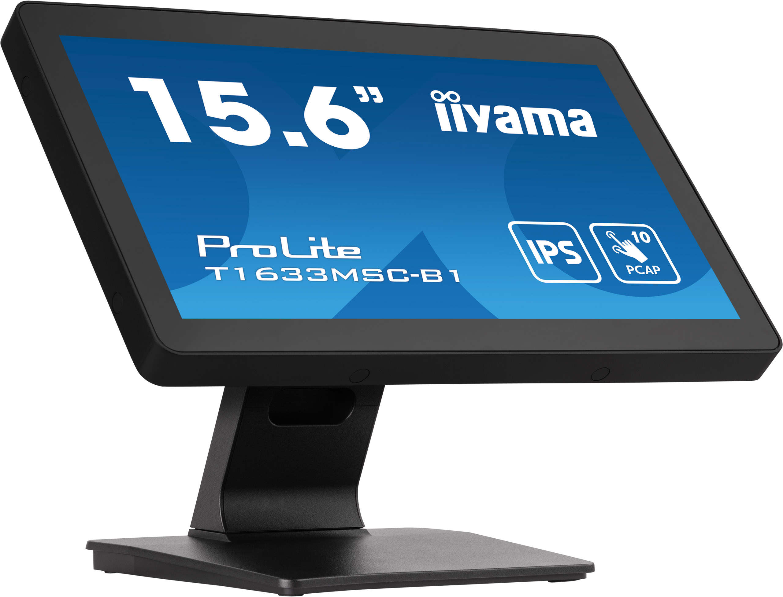 Iiyama Monitor IPS LED ProLite 15.6, Full HD (1920 x 1080), HDMI, DisplayPort, Boxe, T1633MSC-B1