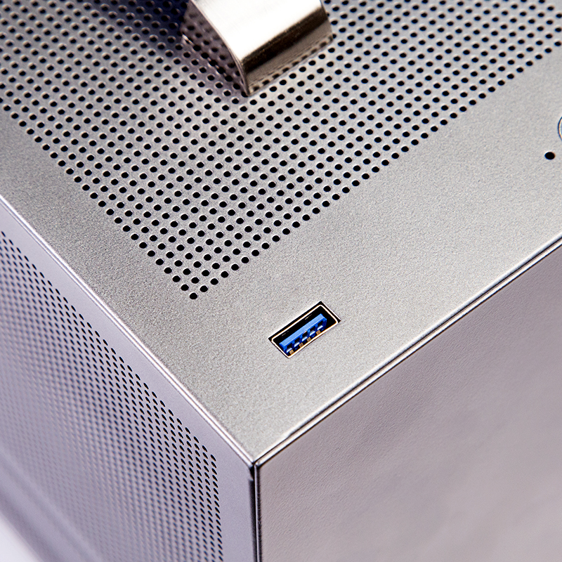 PCCOOLER CARCASA, Mini Tower, ITX, fara sursa, fereastra laterala tip MESH, gri, MINI I100G PRO MESH - imagine 5