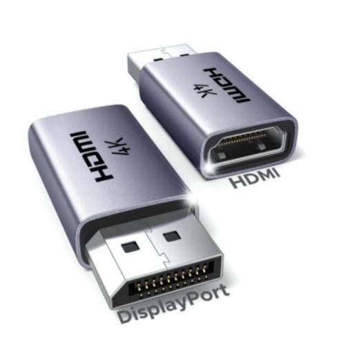 UGreen ADAPTOR VIDEO "DP130", DP (T) la HDMI (M) 4K/30Hz, pachetul include 2 bucati, gri, 55935