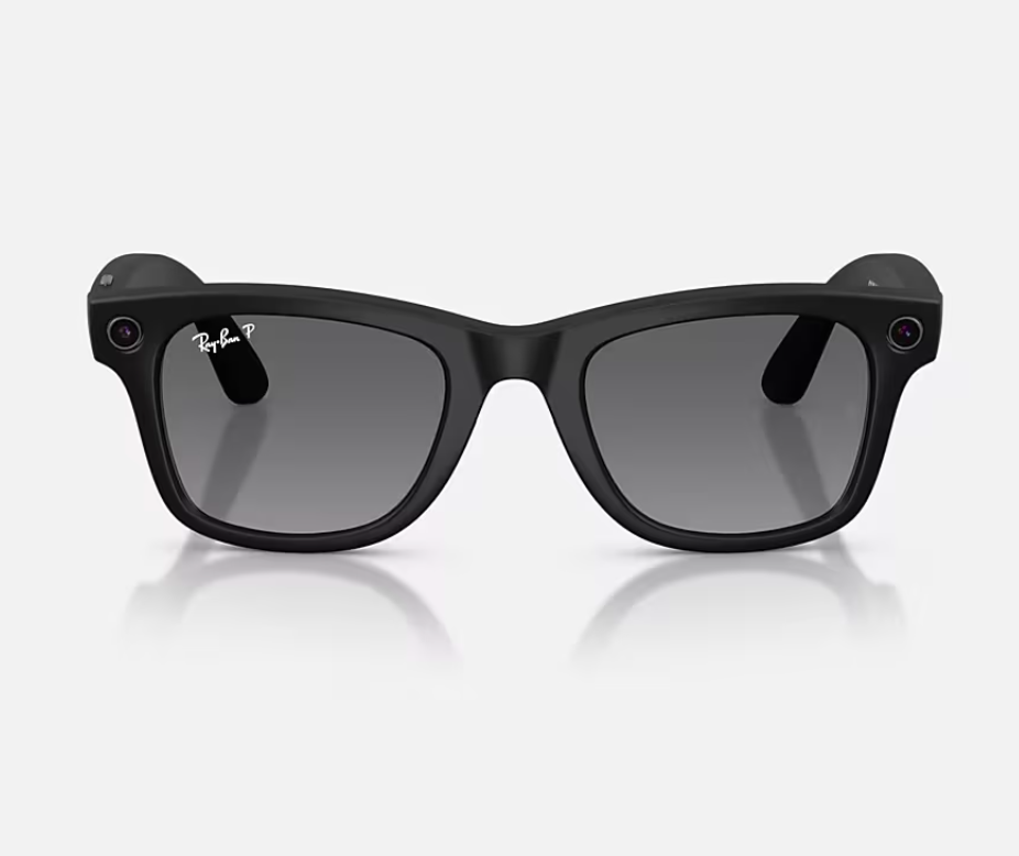 RAYBAN ORW4012 META WAYFARER High Bridge Fit - Matte Black - Polar Gradient, RW4012 601ST3 53-22