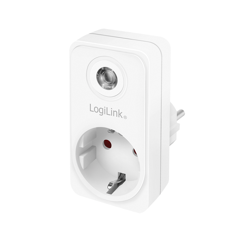 Logilink ADAPTOR, senzor lumina zi/noapte, indicator LED, Schuko x 1, IP20, 230 V/16 A, 50, PA0263