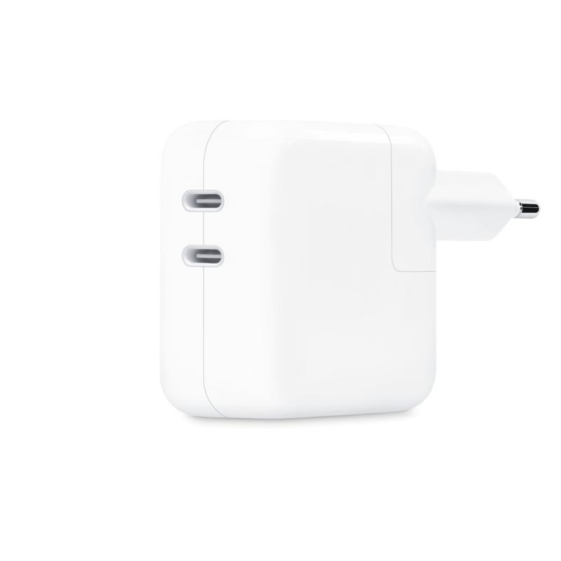 APPLE 35W Dual USB-C Power Adapter, MW2K3ZM/A