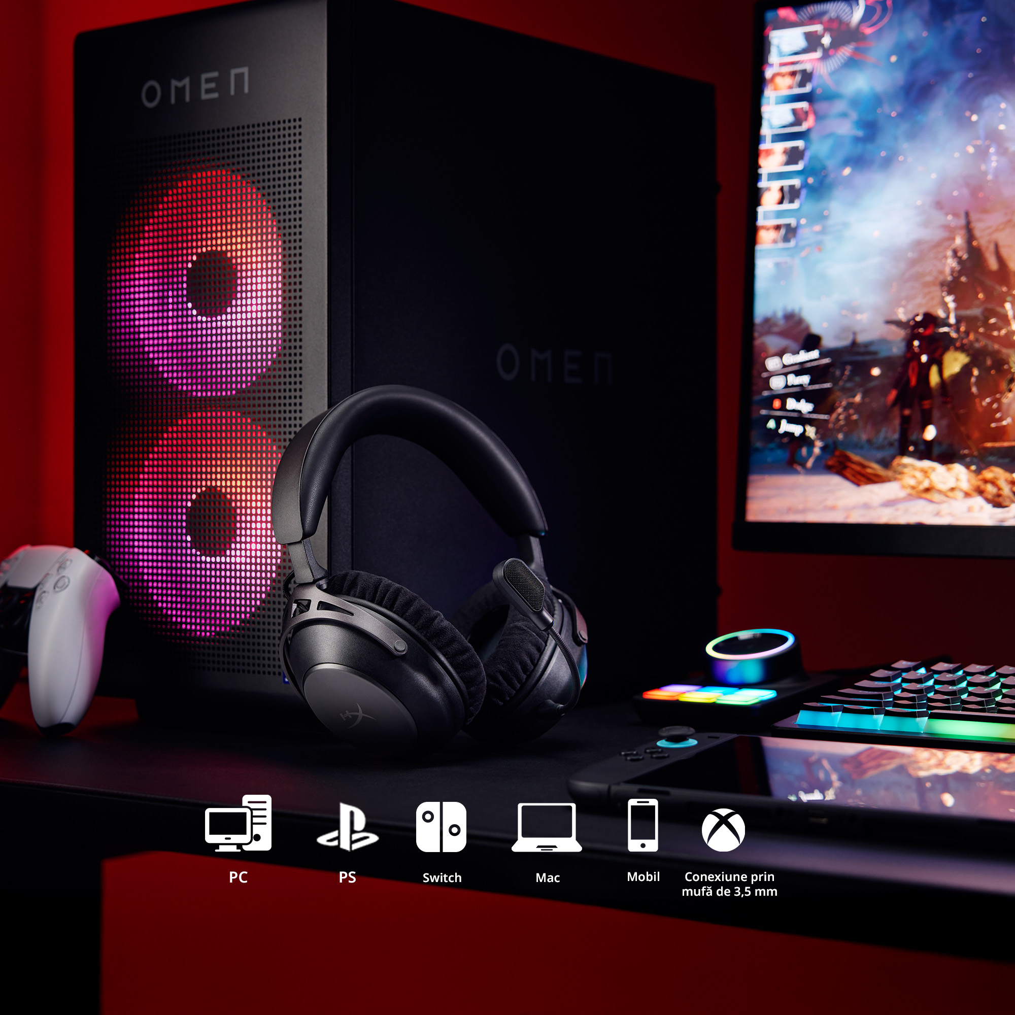 HP HyperX Cloud Alpha 2 WL GAM HS, AJ5C7AA - imagine 7