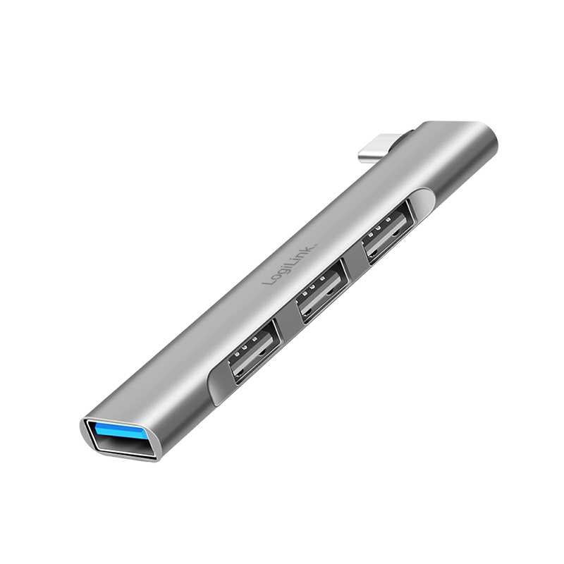 Logilink HUB extern, porturi USB: USB-A 3.0 x 1 + USB-A 2.0 x 3, conectare prin USB-C, UA0437