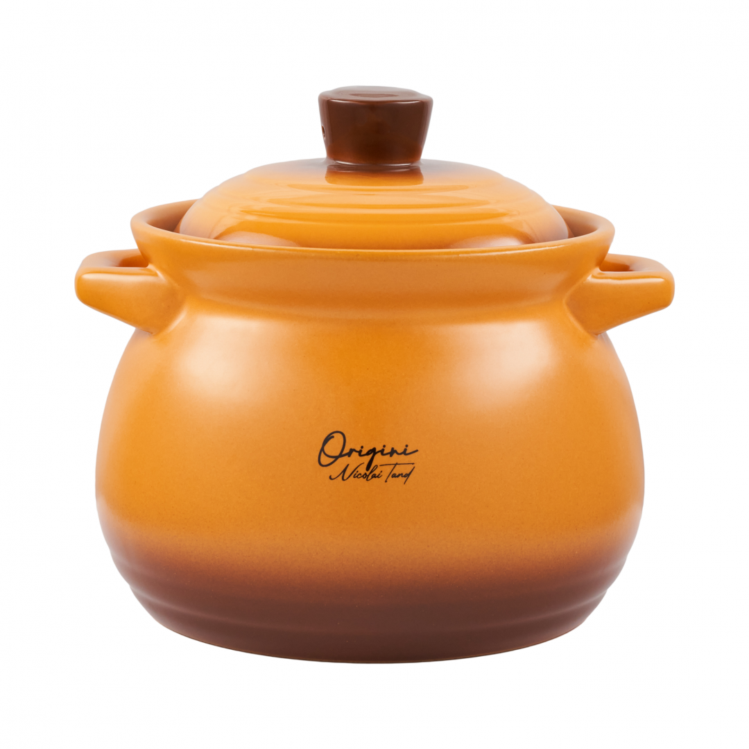 HEINNER OALA CERAMICA CU CAPAC, 19x19.5 CM, 6 L, NICOLAI TAND, ORIGINI, COOKING BY, HR-FJ-070 - imagine 2