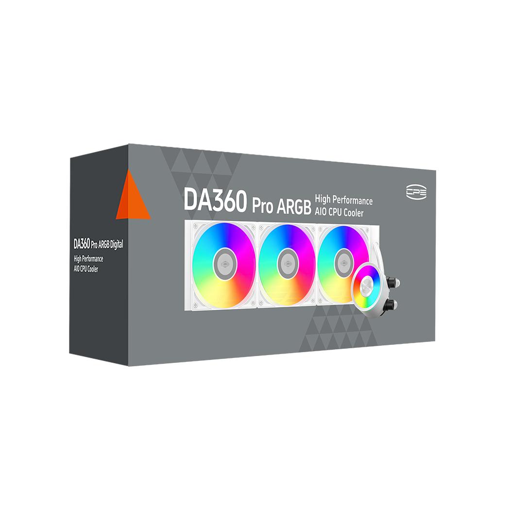 PCCOOLER COOLER DA360 Pro ARGB, skt. Intel si AMD, racire cu lichid, 3 x 120mm, DA360 Pro ARGB WH - imagine 3