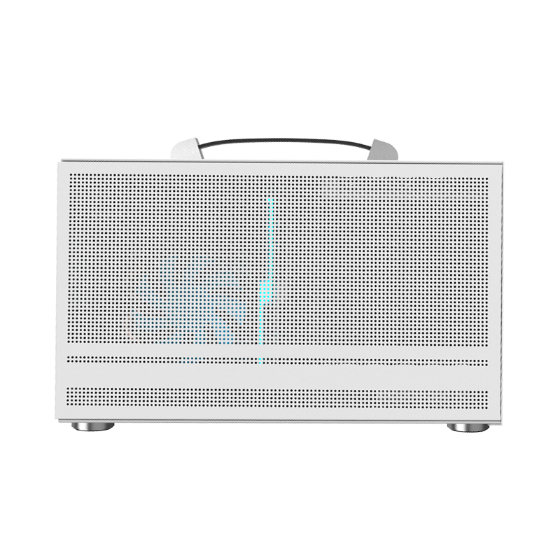 PCCOOLER CARCASA, Mini Tower, ITX, fara sursa, fereastra laterala tip MESH, alb, MINI I100W PRO MESH - imagine 3