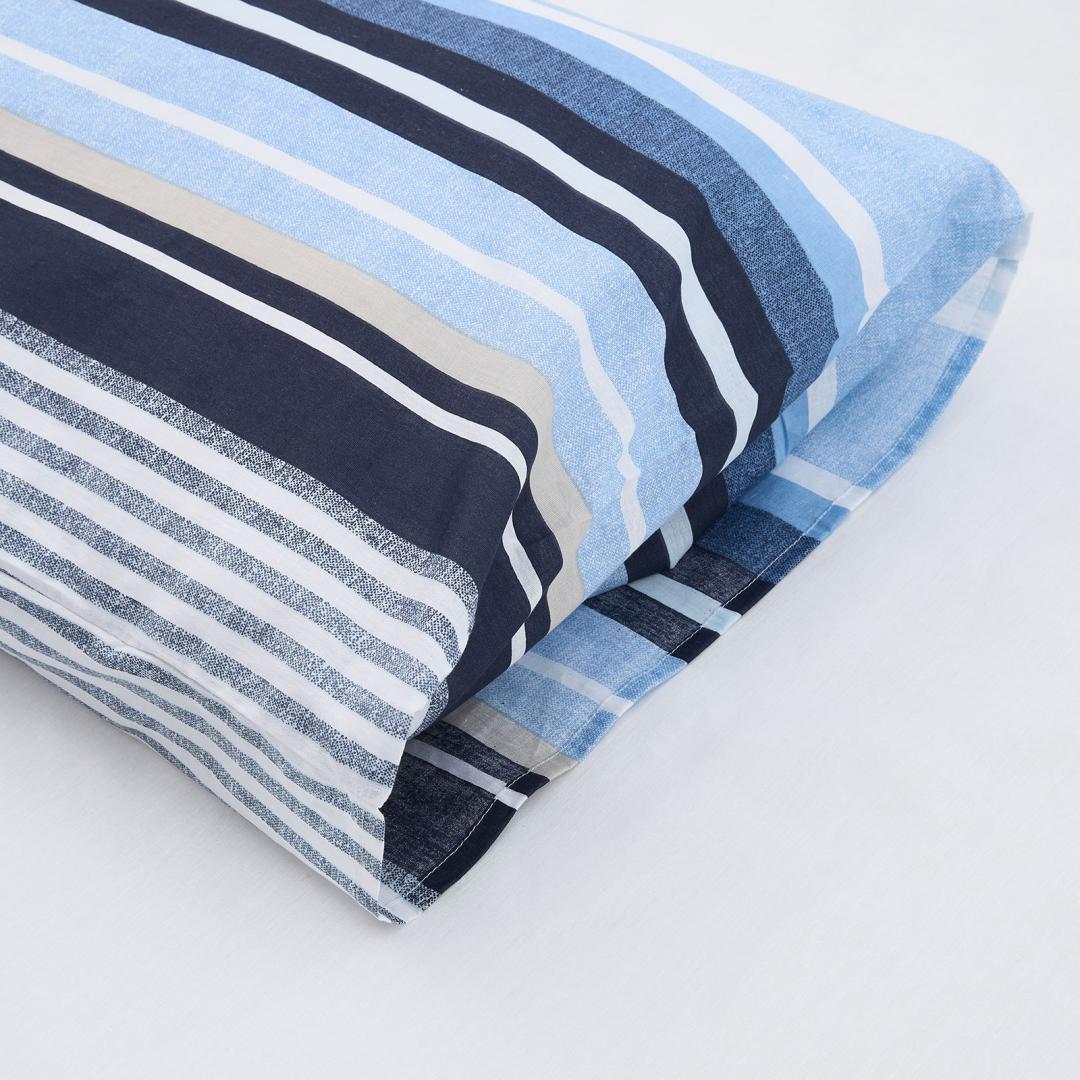HEINNER Lenjerie dubla,100% bumbac,4 piese, Azul, HR-4BED-132-AZUL - imagine 6