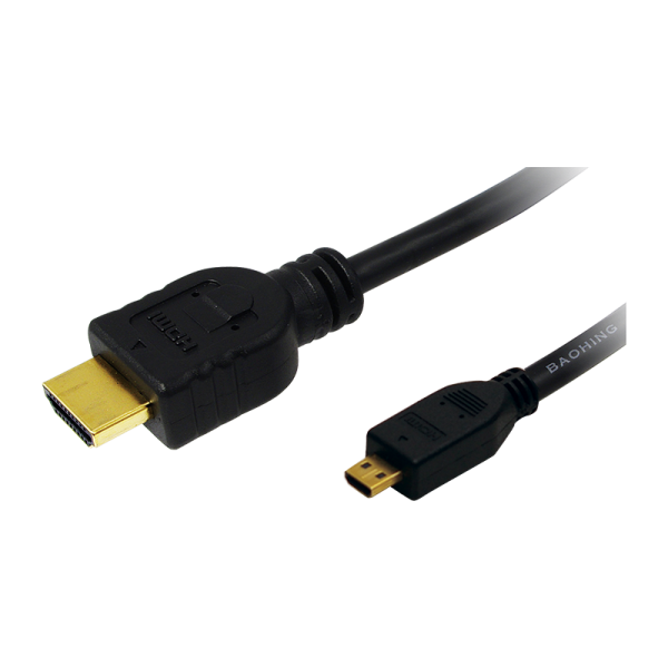 Logilink CABLU video, micro(D) HDMI (T) la HDMI (T) 1.4, 1.5m, conectori auriti, rezolutie, CH0031