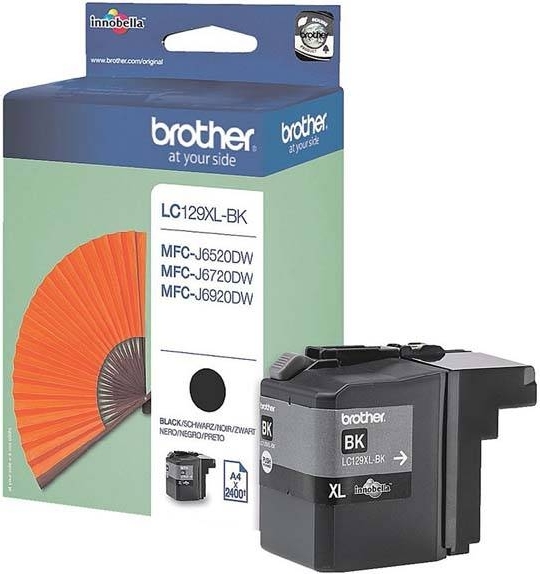 BROTHER Cartus Cerneala Original Black pentru MFC-J6520|J6920, 2.4K, LC129XLBK