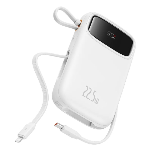 Baseus POWER BANK Qpow2, 20000mAh, 22.5W, 1 x USB; 1 x USB Type-C, 1 x Lightning, P10055002223-00 - imagine 2