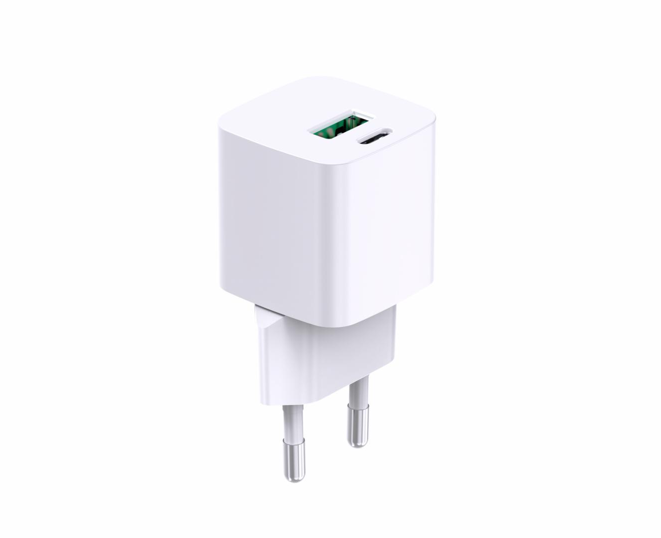 SERIOUX INCARCATOR 30W USB-C & USB-A de perete, Alimentator/încărcător cu USB, Ieșire, SRXA-WC33