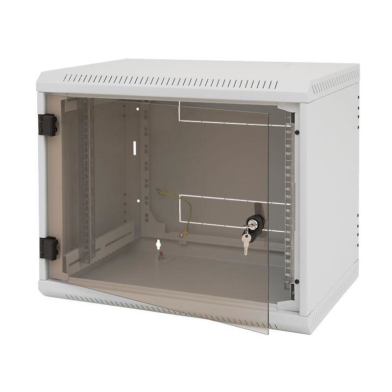 Triton RACK de PERETE 6U 500mm usa sticla panouri laterale fixe sectiuni, RBA-06-AS5-CAX-A6