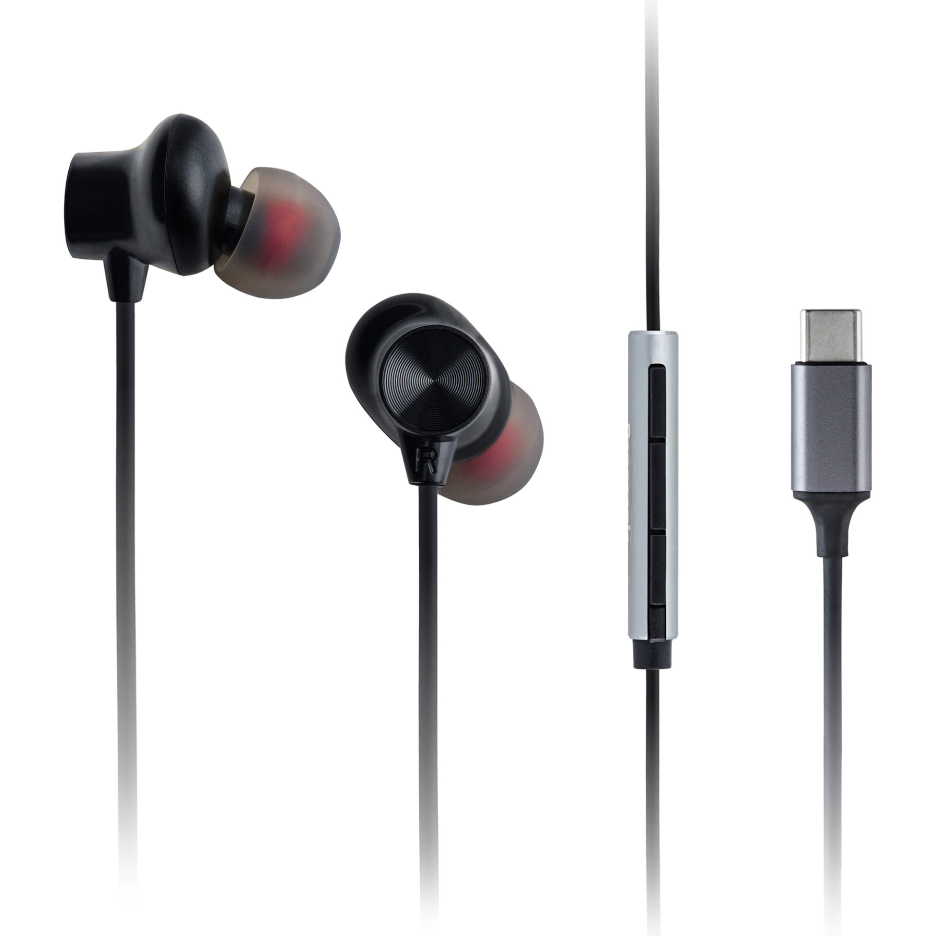 Panasonic Casti Audio In Ear, cu fir, Microfon, Negru, USB-C, RP-TCM225DEK