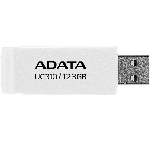 Adata MEMORIE USB 3.2 128 GB, protectie slide laterala, carcasa plastic, alb, UC310-128G-RWH
