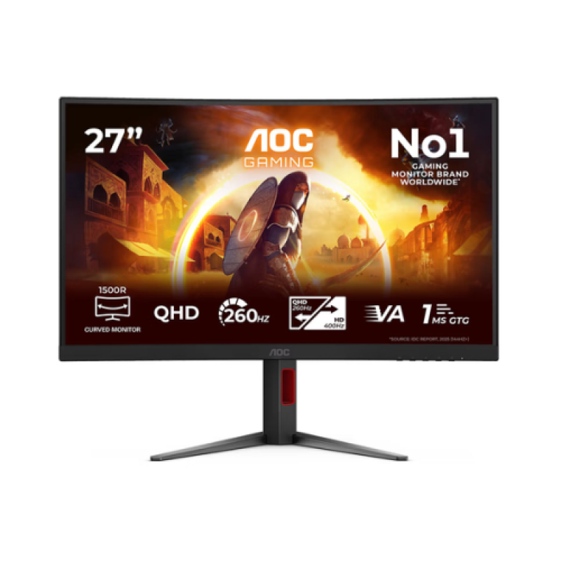 AOC Monitor Gaming, 27", 2560 x 1440 pixeli, Black, CQ27G4Z2