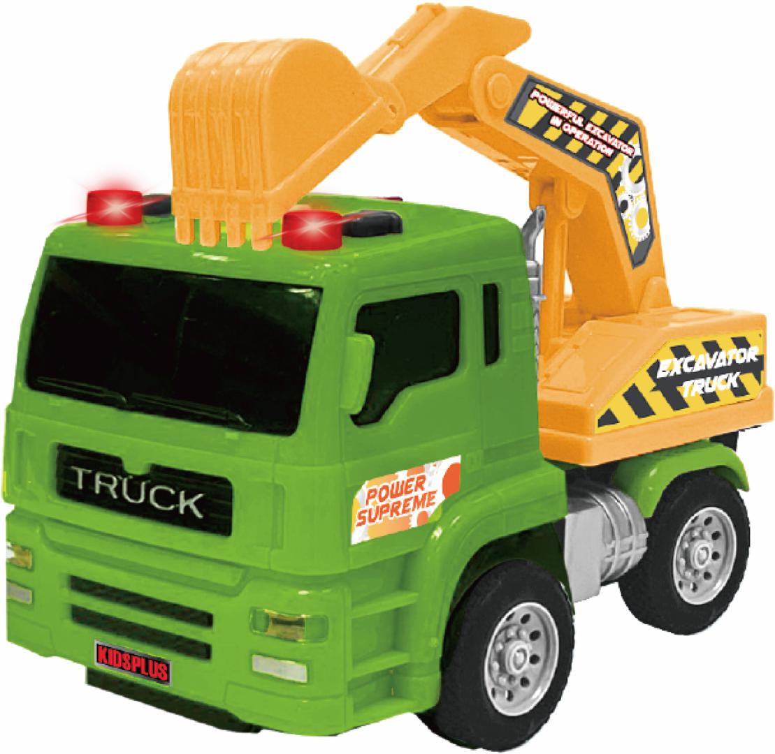 CEVODLE VEHICULE CU LUMINI, SUNETE SI FRICTIUNE, SCARA 1/24, 15CM, EXCAVATOR, CEV24550-3002VER