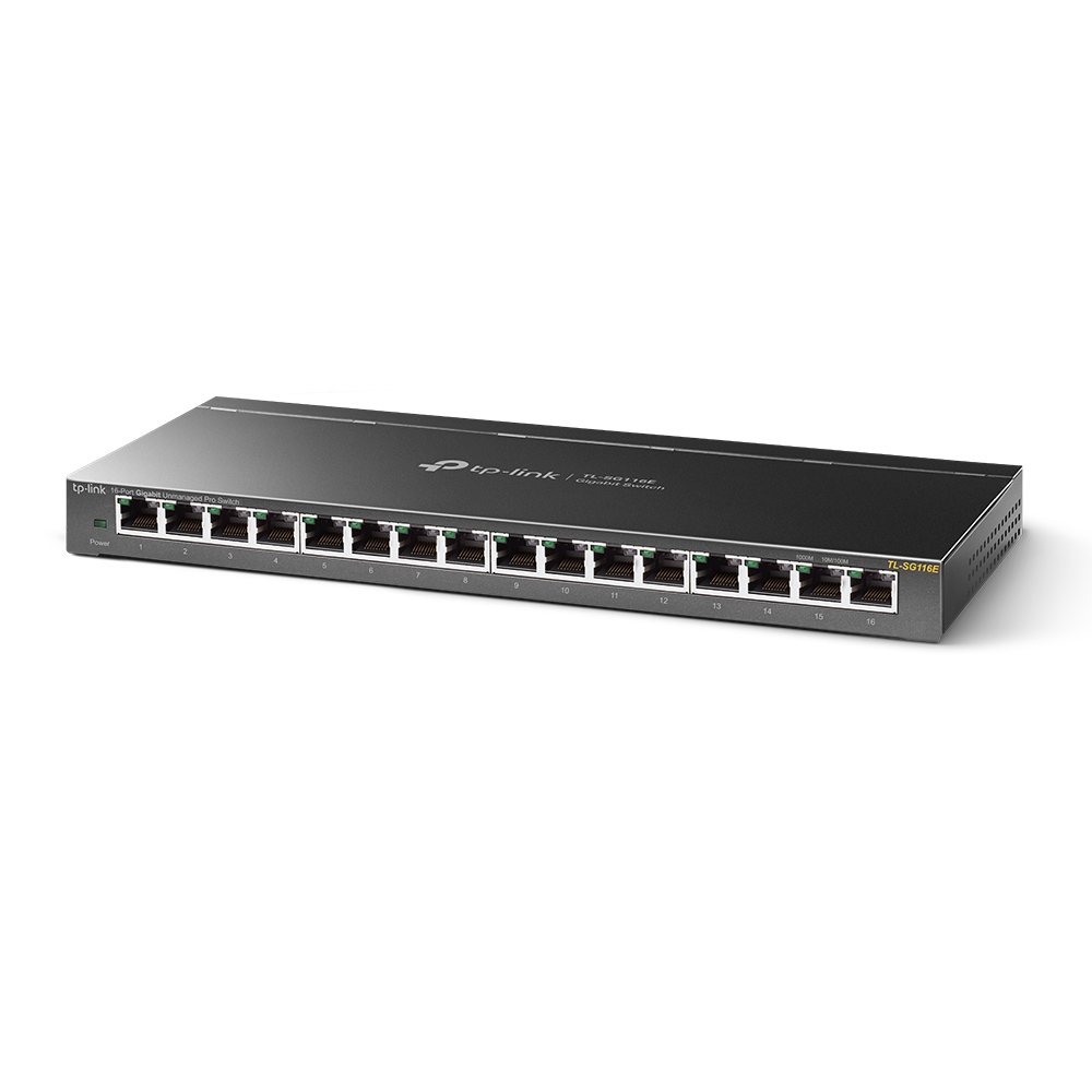 Tp-Link SWITCH 16 porturi Gigabit. carcasa metalica, TL-SG116E