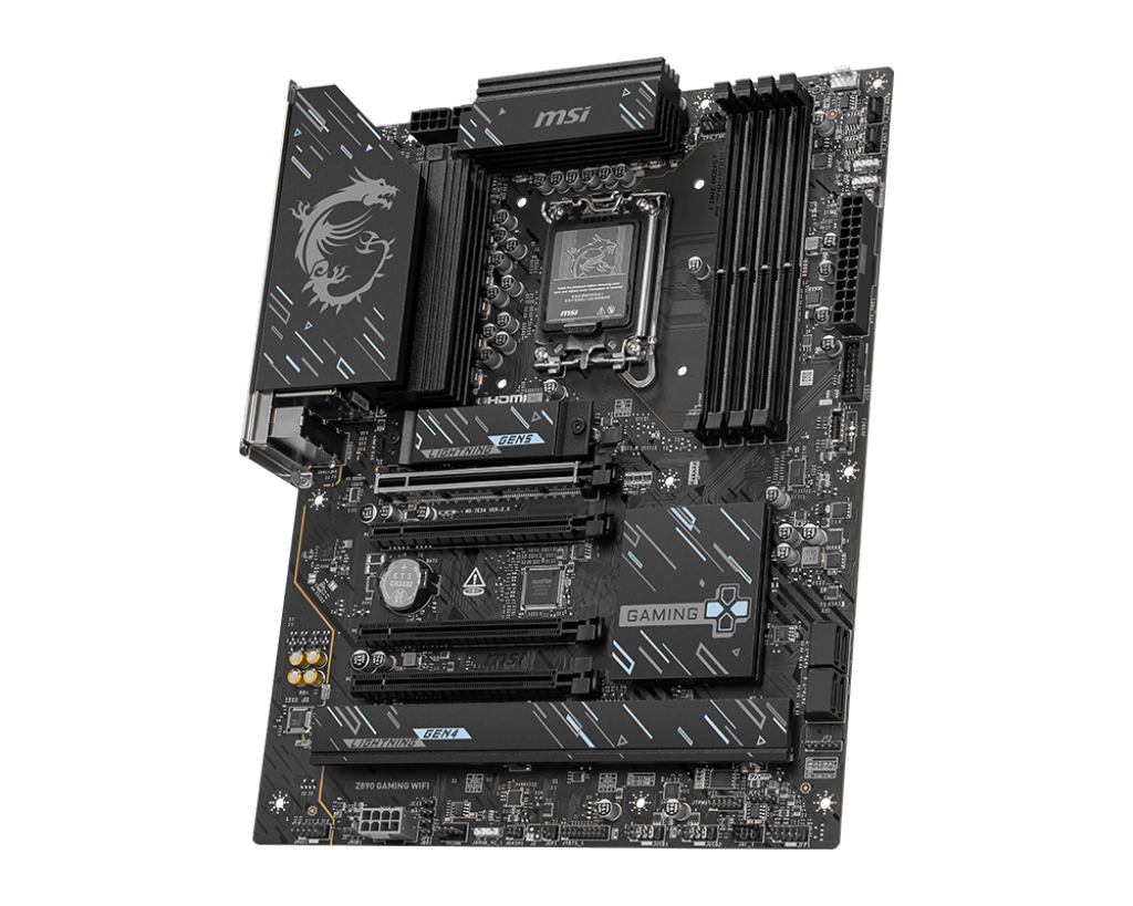 MSI Placa de baza, LGA1851, DDR5, ATX, BT, Negru, Z890 GAMING WIFI - imagine 4