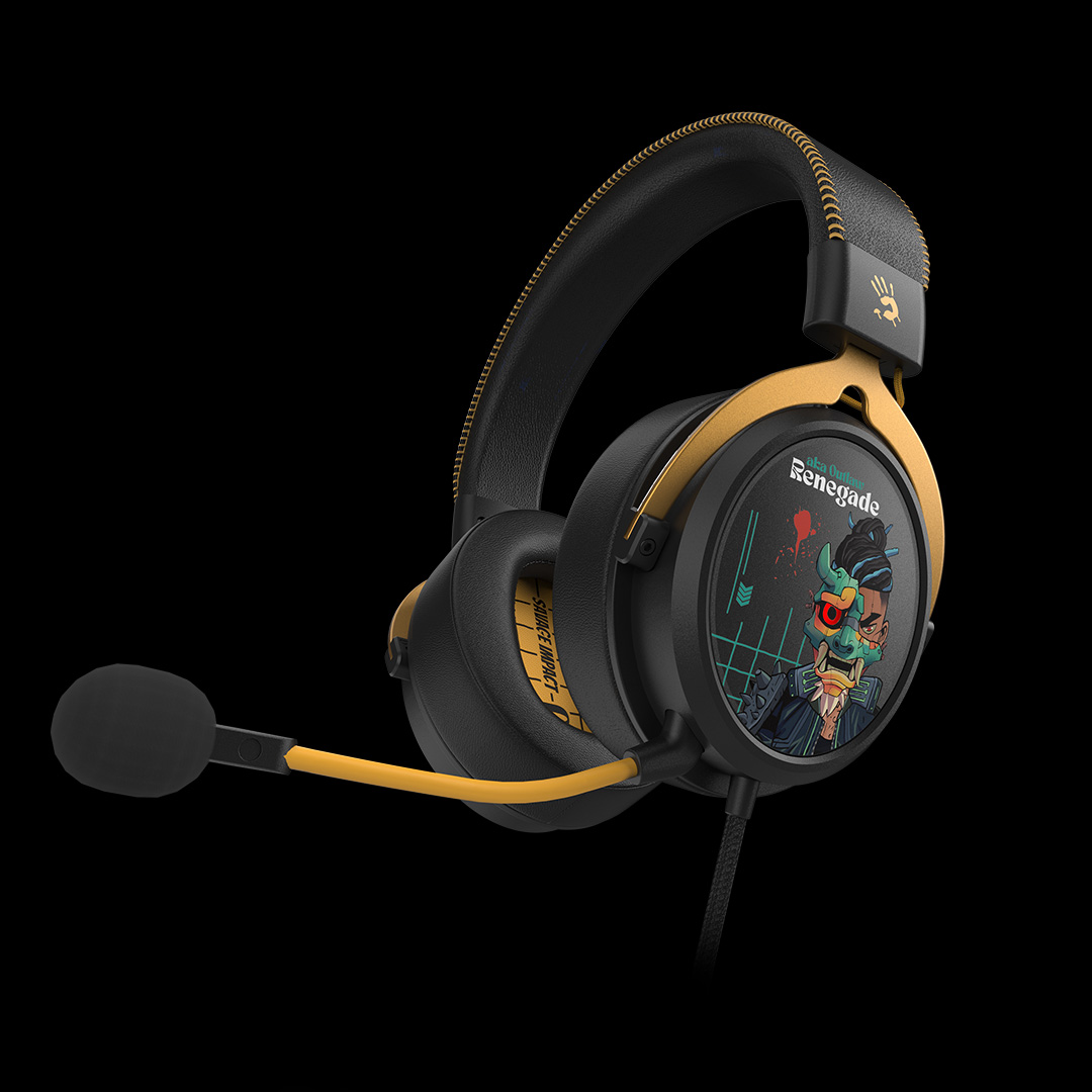 A4Tech Casti gaming Bloody Gaming-Specific Sound Quality USB Renegade, M595 Renegade Midnight