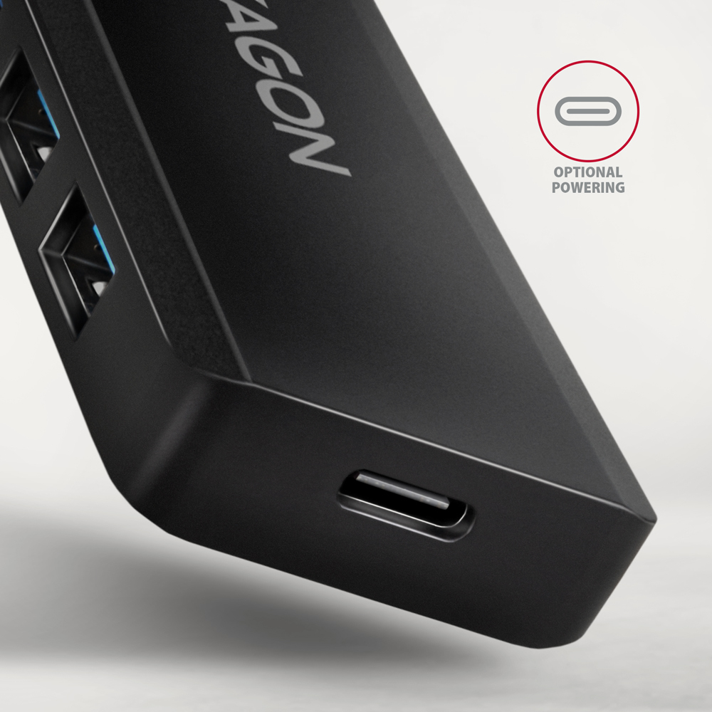 OEM Hub USB AXAGON USB-C 5Gbps TRAVEL, HUE-C1C - imagine 4