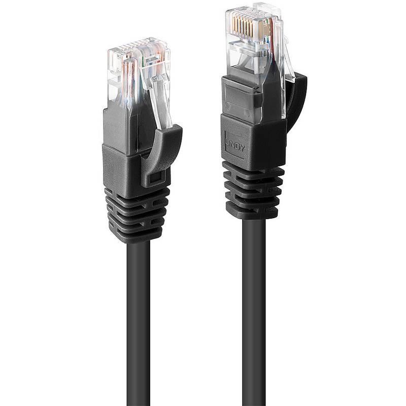 Lindy Cablu 2m Cat.6 U/UTP, Black, LY-48078