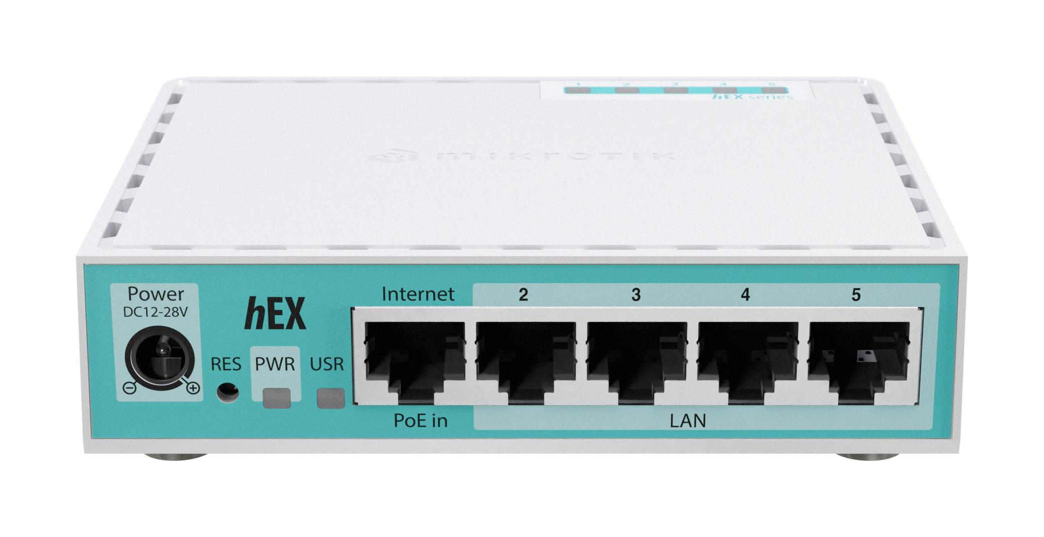 Mikrotik NET ROUTER 10/100/1000M 5P HEX/, E50UG - imagine 2