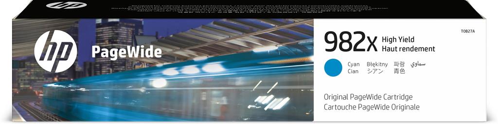 HP Cartus Cerneala Original Cyan, nr.982X pentru PageWide 765dn|785f|785+|785zs|780dn|780dns, T0B27A