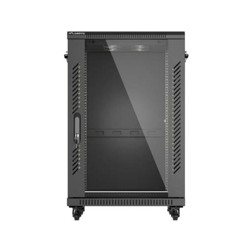 LANBERG Dulap rack 19 perete 18U/600X600 FLAT, Self-assembly, greutate maxima, FF01-6618-12B