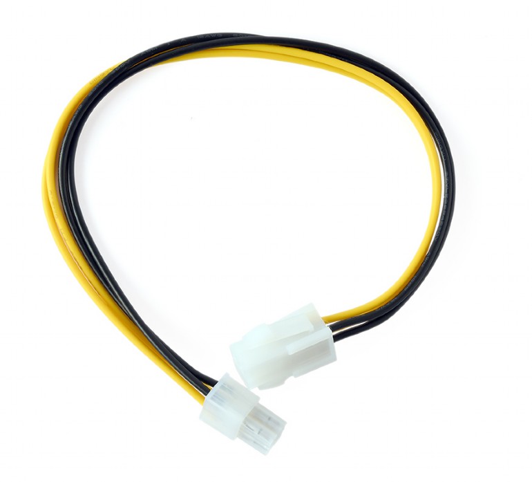 Gembird CABLU alimentare, prelungitor ATX 4-pin (T) la ATX 4-pin (M), 0.3m, CC-PSU-7