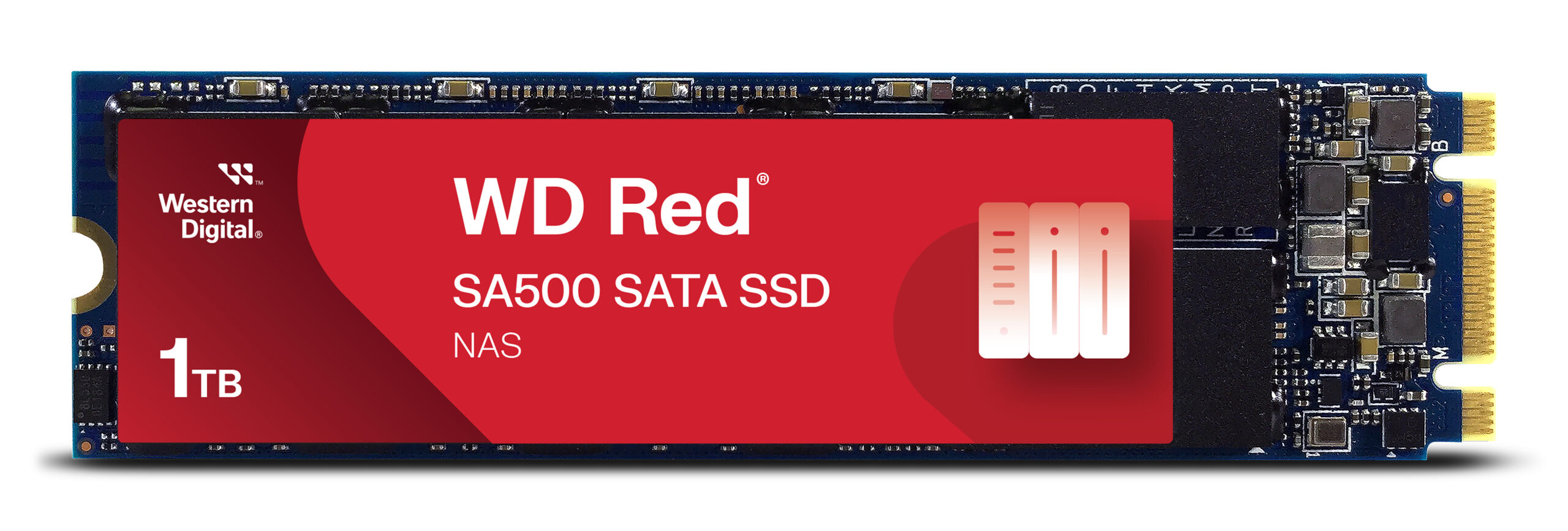 WD Red SSD SA500 NAS 1TB SATA III 6Gb/s M.2 2280, WDS100T1R0B-68A4Z0
