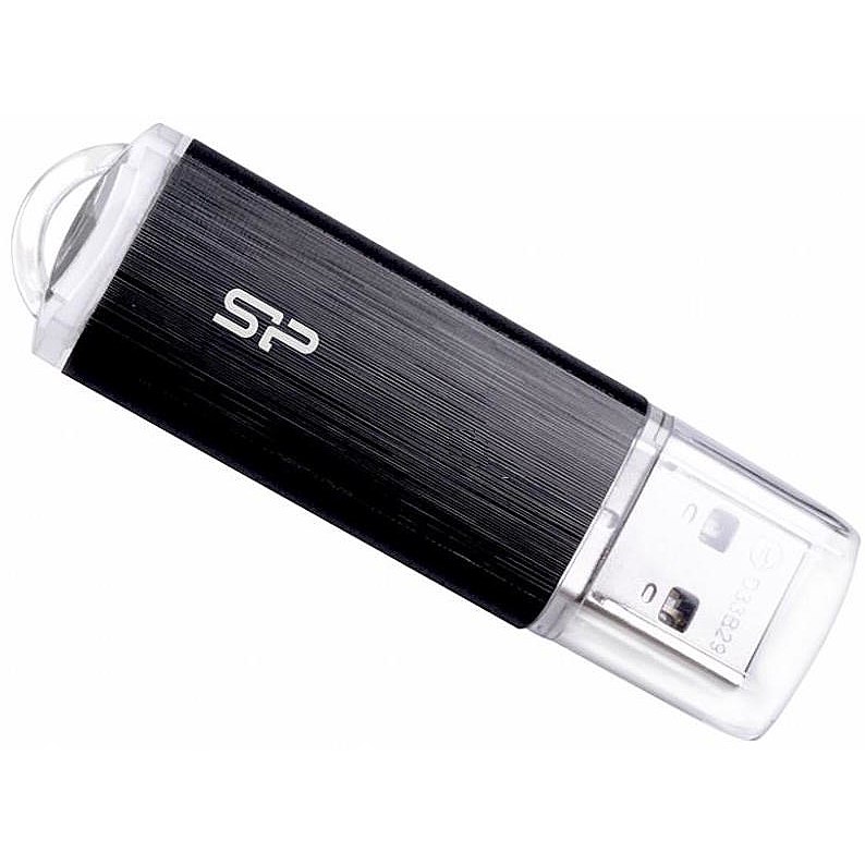SILICON POWER USB Flash Drive SP, Blaze B02, 3.2, 32GB, Negru, SP032GBUF3B02V1K