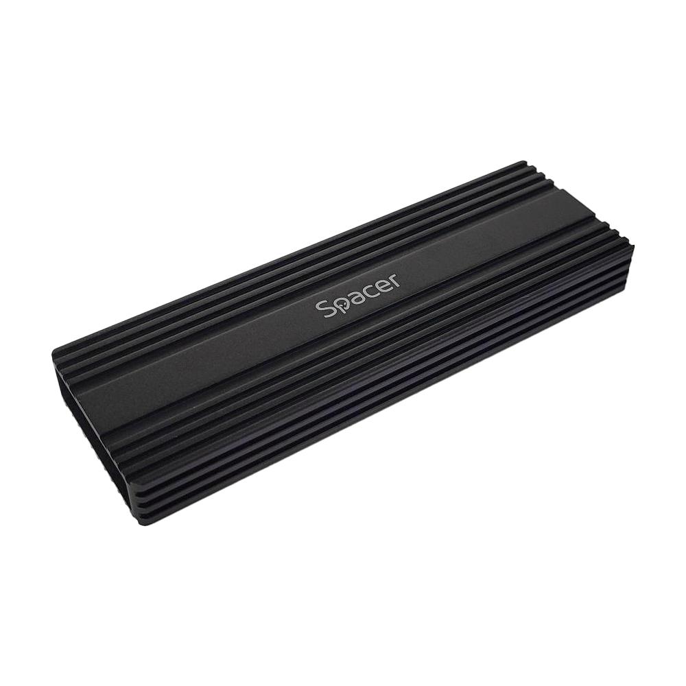 SPACER Rack extern, pt. SSD M.2 PCIe NVME, interfata PC USB 3.1 Type C, Striat, SPRK-M2TYPEC-05 - imagine 3