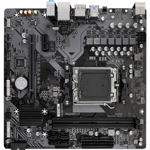 GIGABYTE Placa de baza, Socket AM5, DDR5, Micro-ATX, A620M H - imagine 2