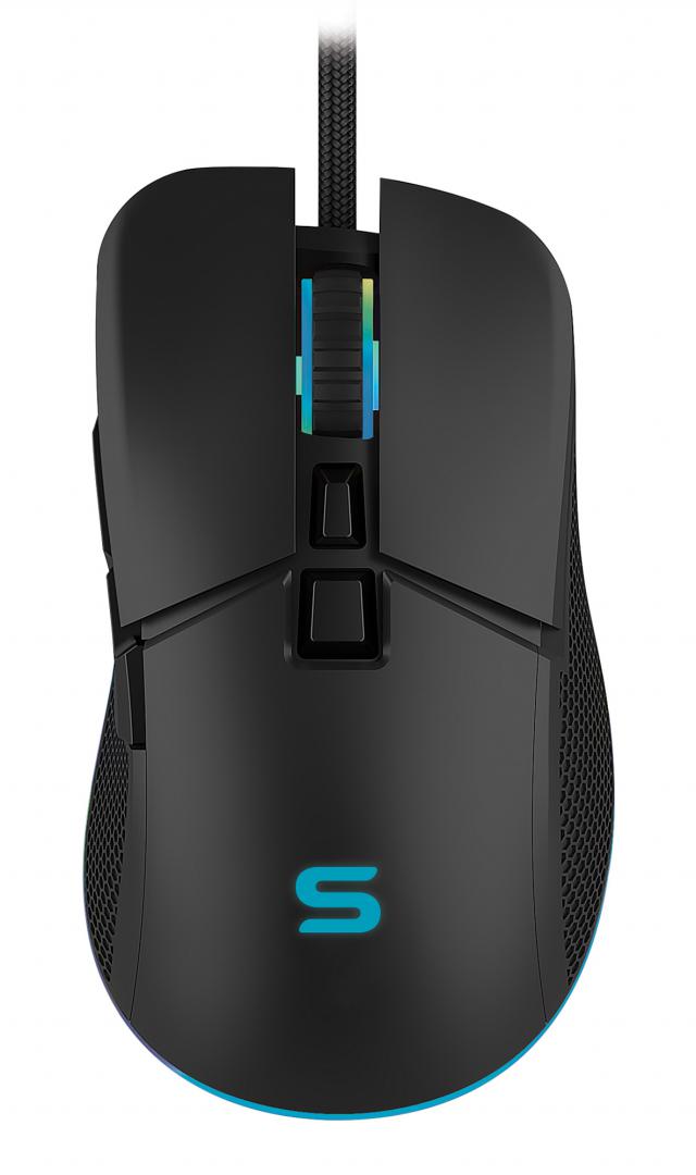 SERIOUX Mouse gaming Kayel, Senzor Sunplus 199, 800-6400 DPI, switch HUANO, pana la 20, SRXM-KAYEL