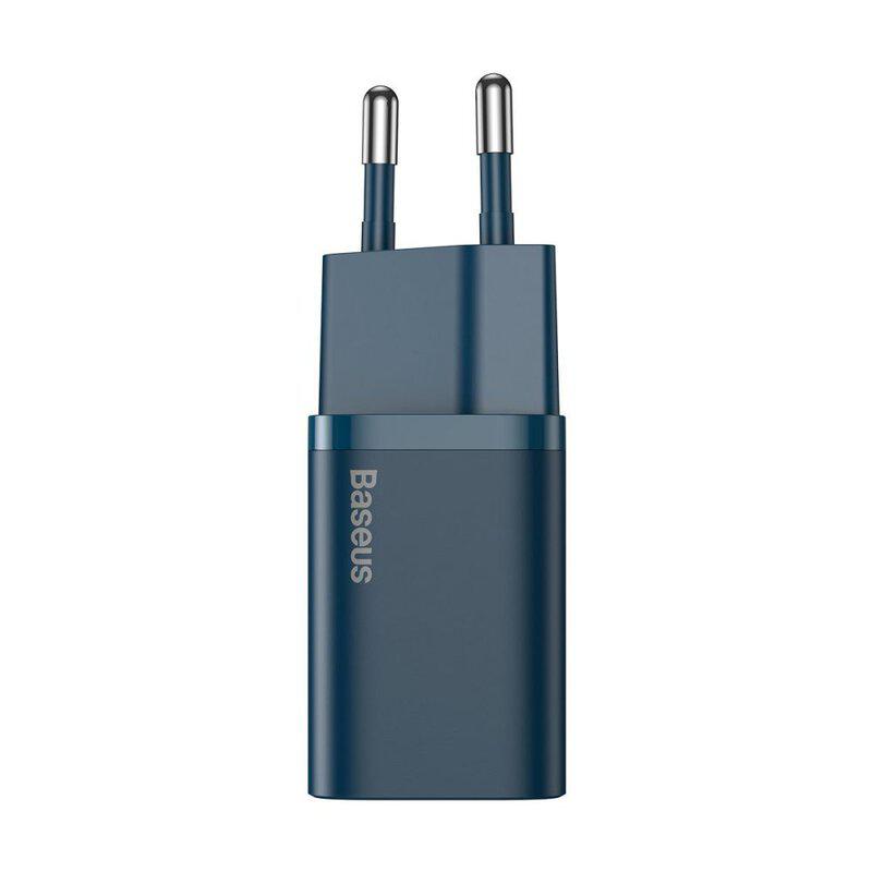 BASEUS Incarcator retea Super Si, Quick Charge 20W, 1 x USB Type-C 5V/3A, albastru, CCSUP-B03