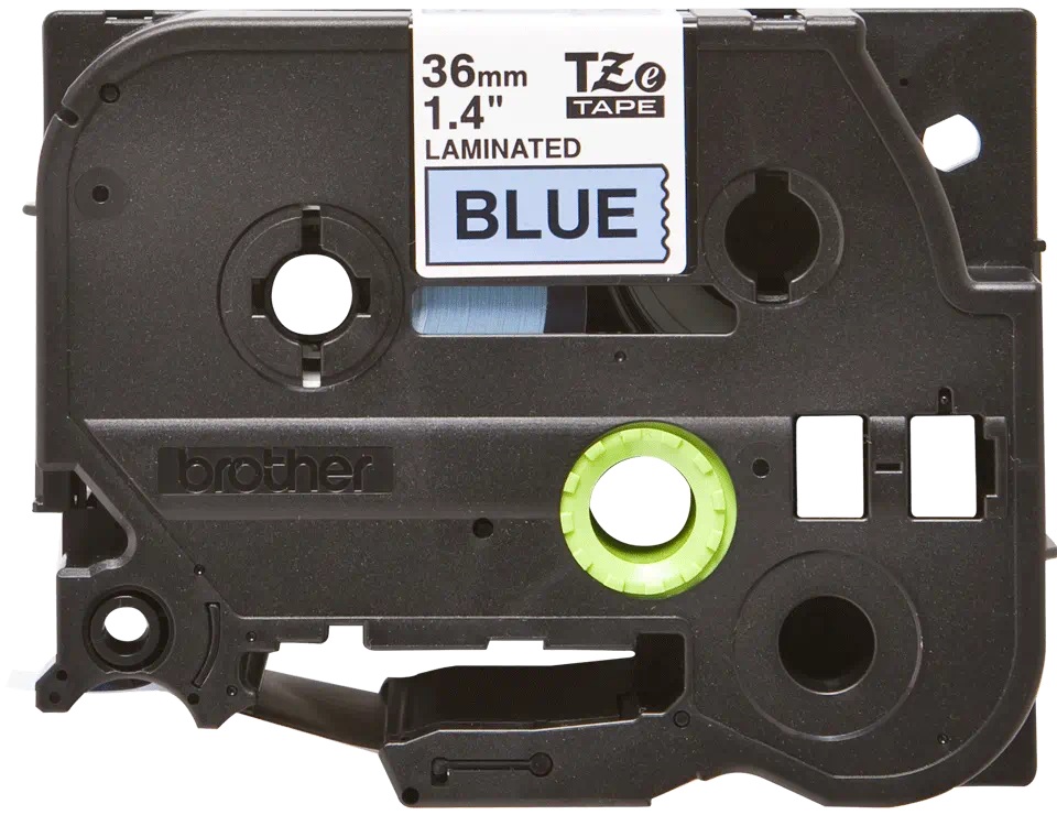 BROTHER Banda laminata Original Black on Blue pentru, TZE561