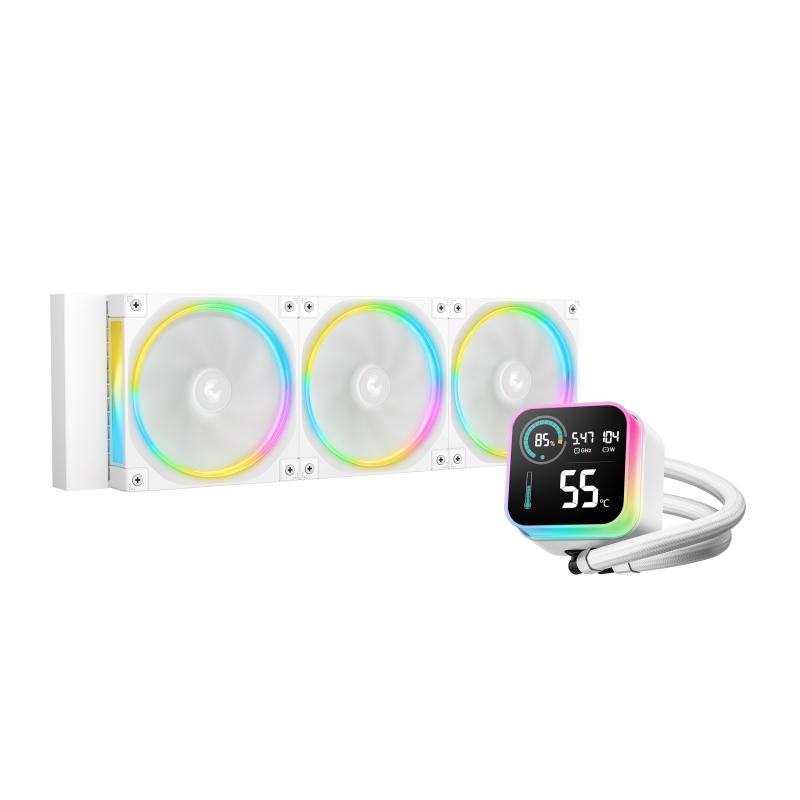 DEEPCOOL Cooler Procesor LQ360 ULTRA ARGB, Lichid, 12 cm, 3 ventilatoare, aRGB, R-LQ360-WHASMC-G-1