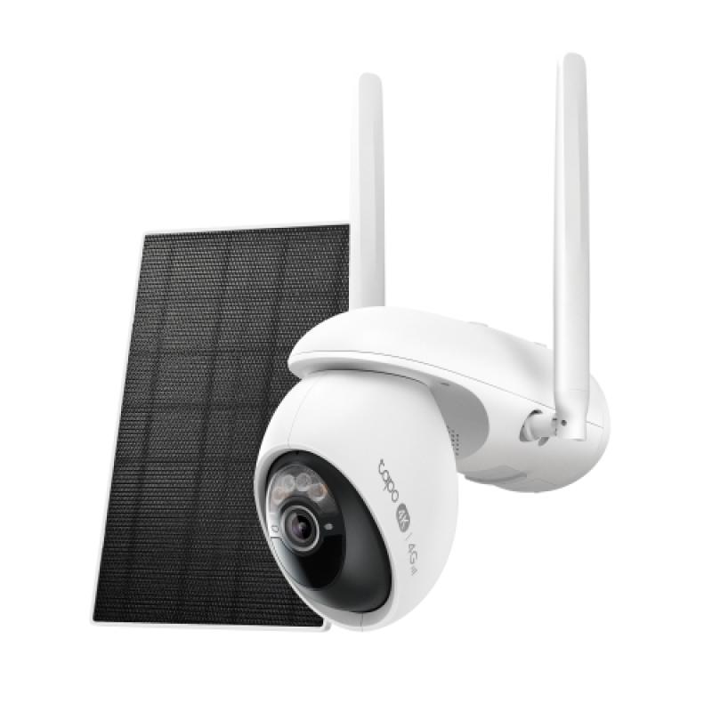 TP-LINK Solar-Powered Pan/Tilt Wi-Fi/4G LTE Security Camera Kit TP Link, 1/2.7, TAPO C665G KIT