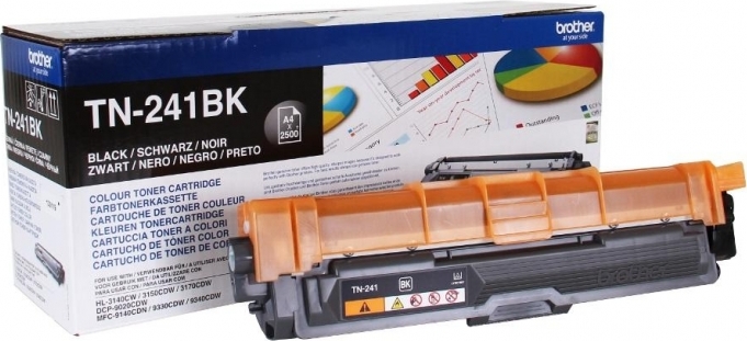 BROTHER Toner Original Black pentru HL-3140|3150|3170|DCP-9010|9015|9020|9140|9330|9340, TN241BK