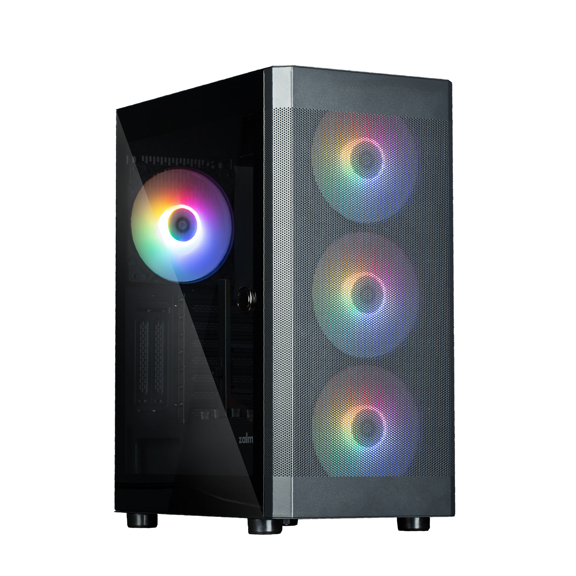 Zalman CARCASA i4 TG, middle tower, gaming, fara sursa, suporta 8xfan, 4xfan 140mm, i4 TG Black