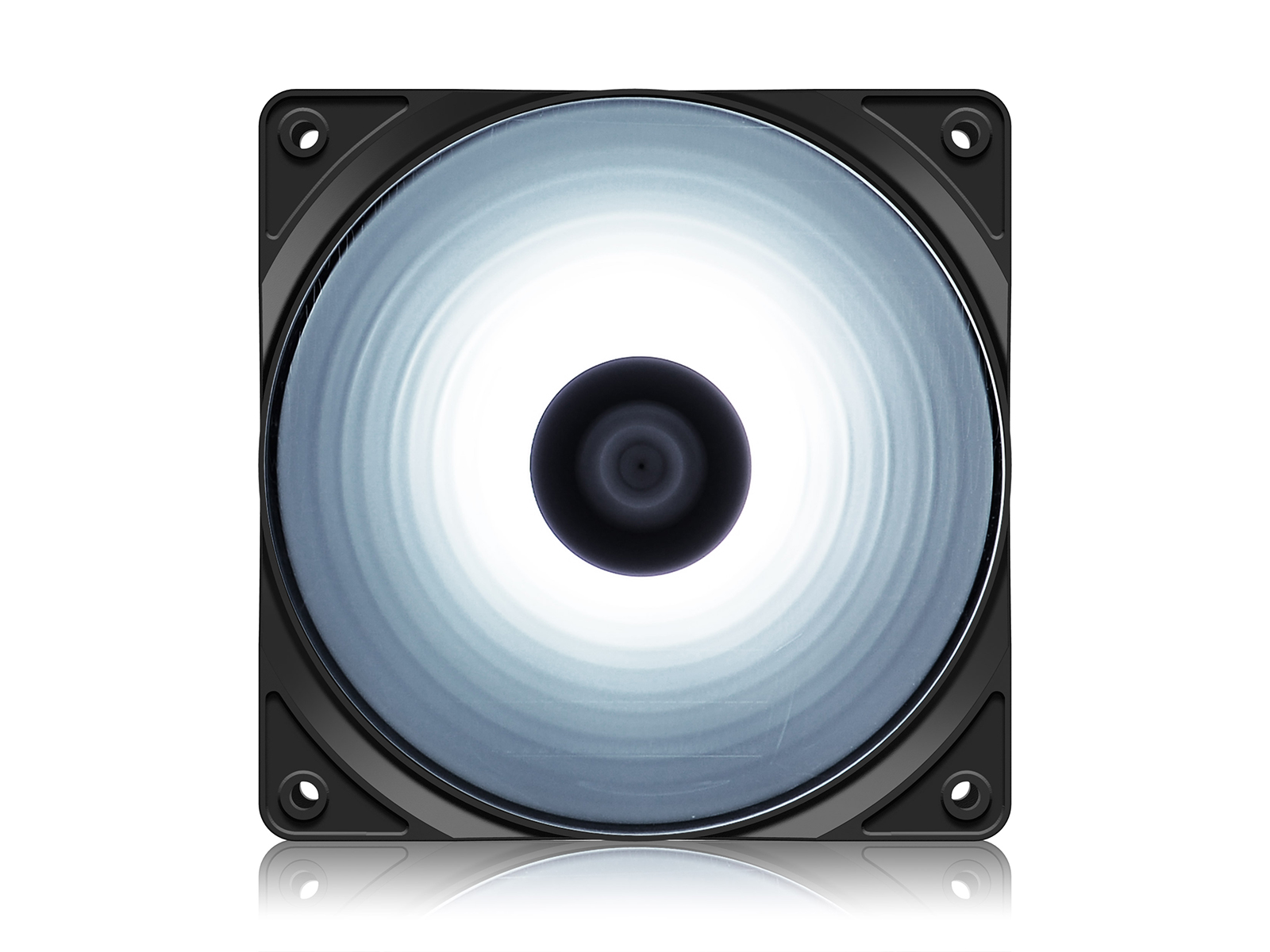 Deepcool VENTILATOR PC RF120W, 120x120x25 mm, 4 white LED, Hydro Bearing, DP-FLED-RF120-WH