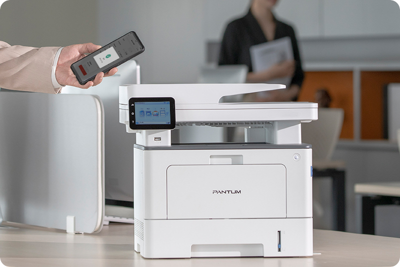 PANTUM Multifunctional laser, format A4, Monocrom, Duplex, USB + LAN + Wi-Fi, BM5220ADW - imagine 3